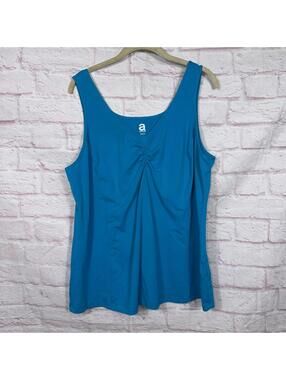 Avenue Women's Plus Size 22/24 Blue Tank Top